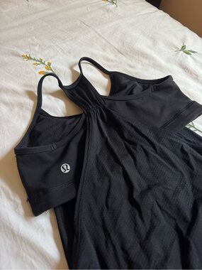 Lululemon No Limits Black Racerback Tank Top size: 6-8